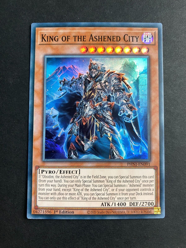 Yugioh King of the Ashened City PHNI-EN091 Super Rare 1st Edition NM