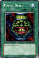 Yugioh Pot of Greed SD3-EN019 Common 1st Edition DAMAGED/HP