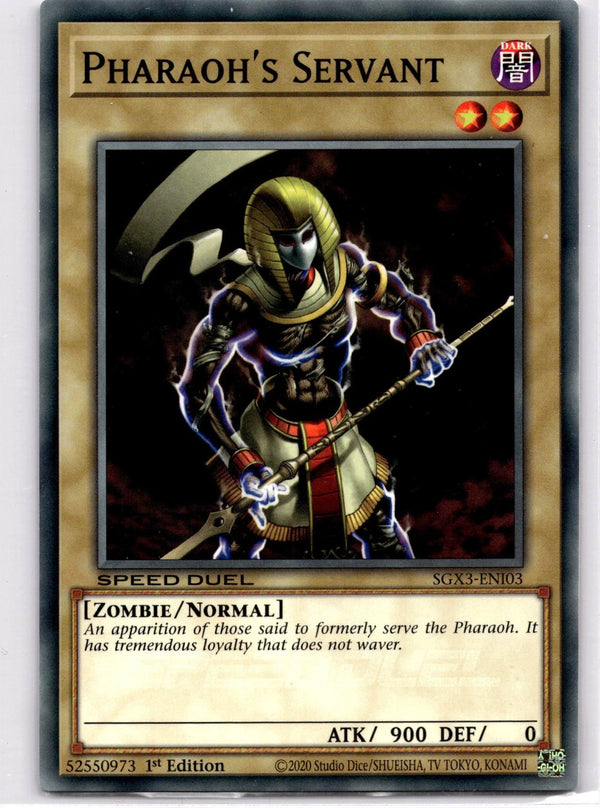 Yugioh Pharaoh's Servant SGX3-ENI03 Speed Duel Common 1st Edition NM