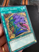 Yugioh Pot of Desires RA01-EN056 Platinum Secret Rare 1st Edition NM