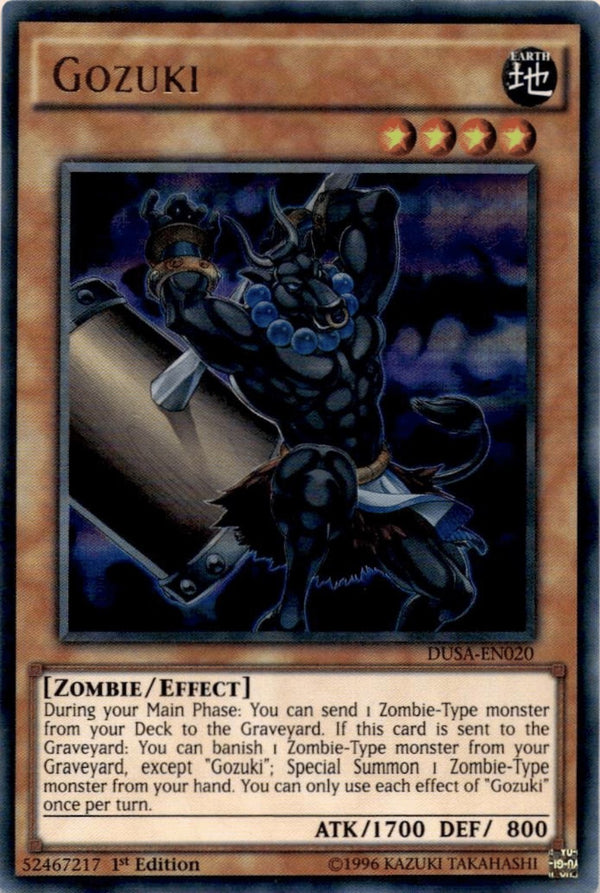 Yugioh Gozuki DUSA-EN020 Ultra Rare 1st Edition VLP/NM