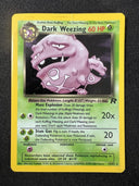 Pokemon Team Rocket Dark Weezing Holo 14/82 Creased and Warping