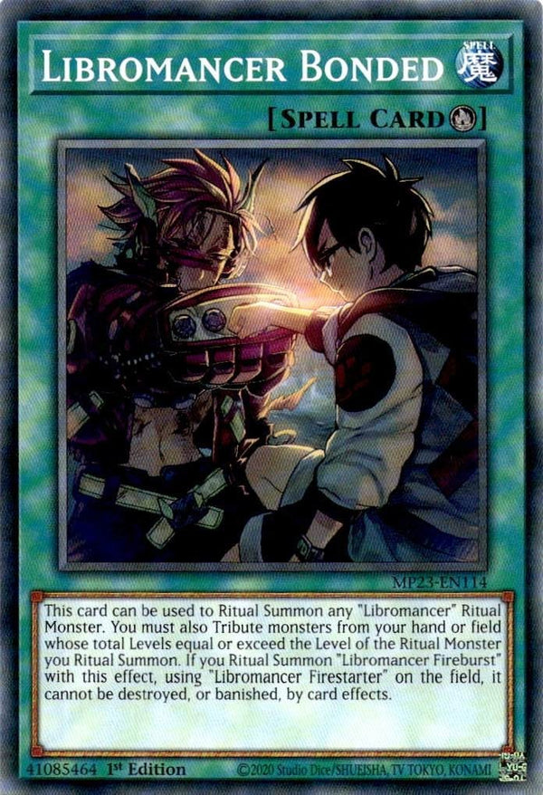 Yugioh Libromancer Bonded MP23-EN114 Common 1st Edition NM