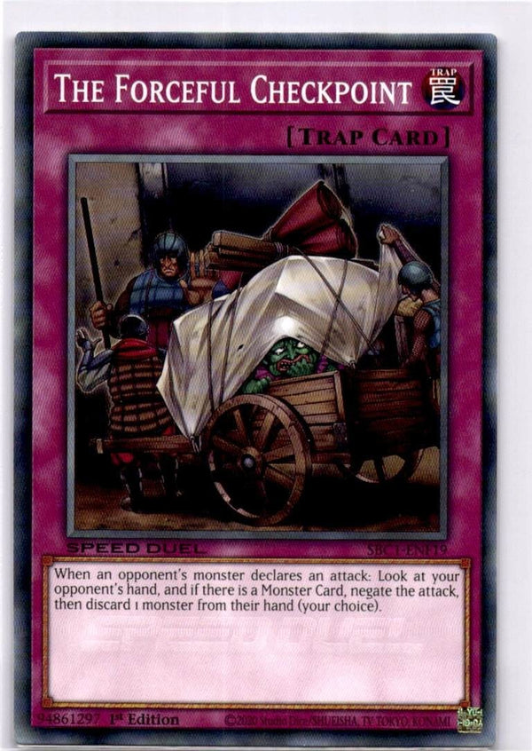Yugioh The Forceful Checkpoint SBC1-ENF19 Common 1st Edition NM