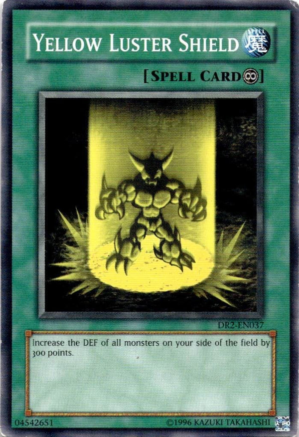 Yugioh Yellow Luster Shield DR2-EN037 Common Unlimited Edition MP