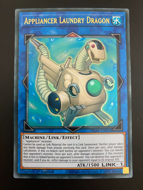 Yugioh Appliancer Laundry Dragon BLAR-EN041 1st Edition Ultra Rare NM/MINT