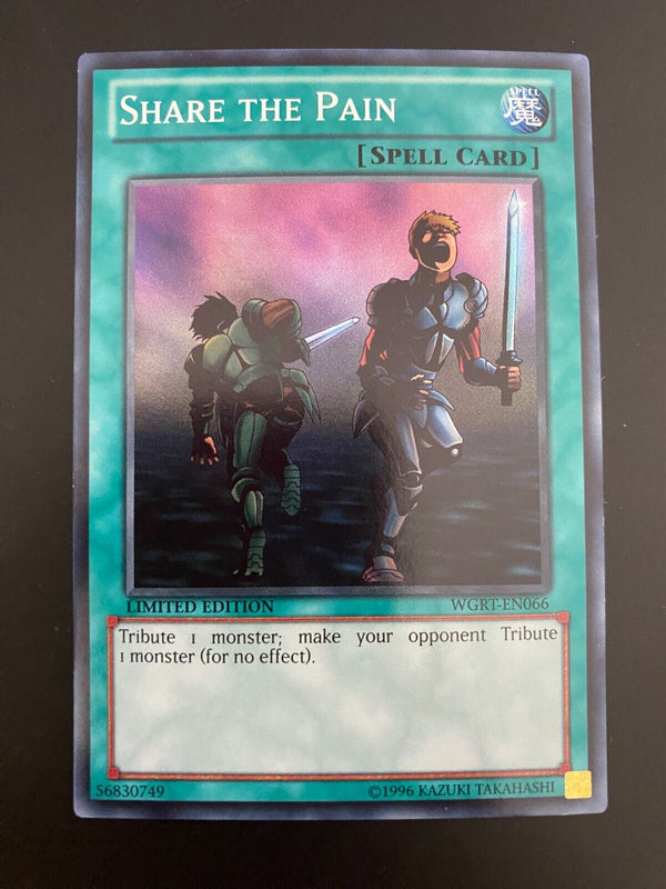 Yugioh Share the Pain WGRT-EN066 Limited Edition Super Rare NM