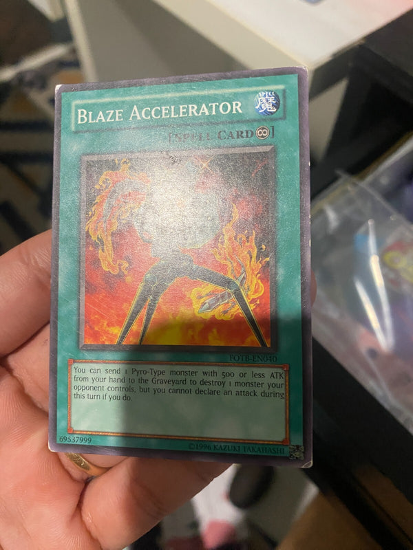 Yugioh Blaze Accelerator FOTB-EN040 Common Unlimited Edition HP
