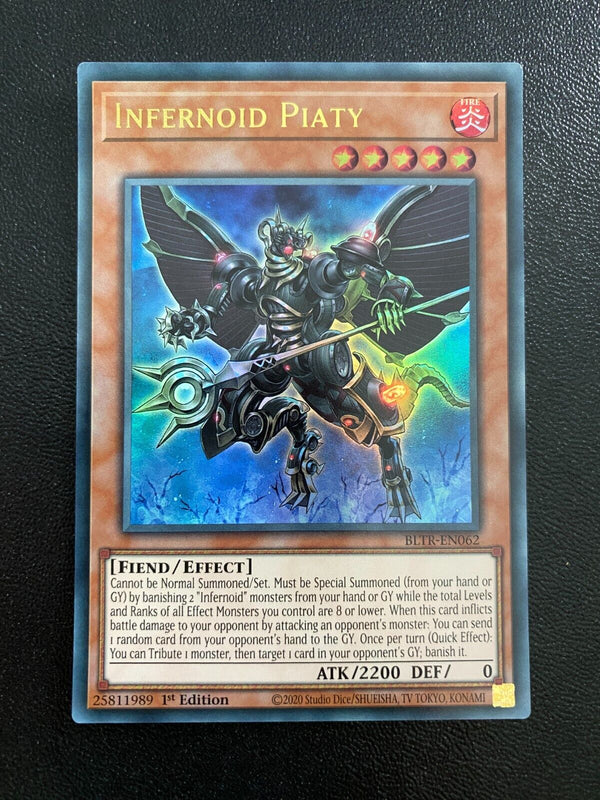 Yugioh Infernoid Piaty BLTR-EN062 Ultra Rare 1st Edition NM