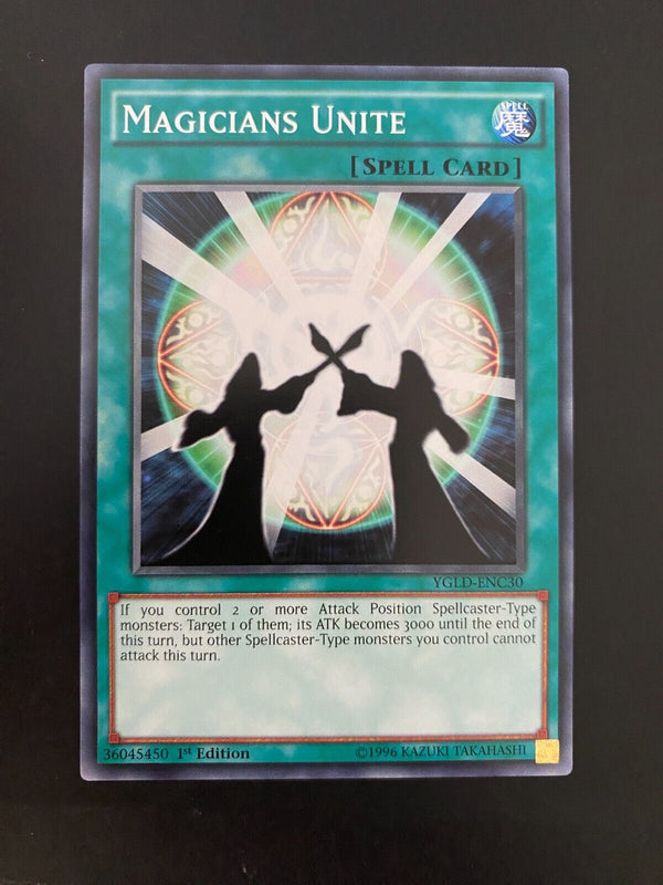 Yugioh Magicians Unite YGLD-ENC30 Common 1st Edition NM/MINT