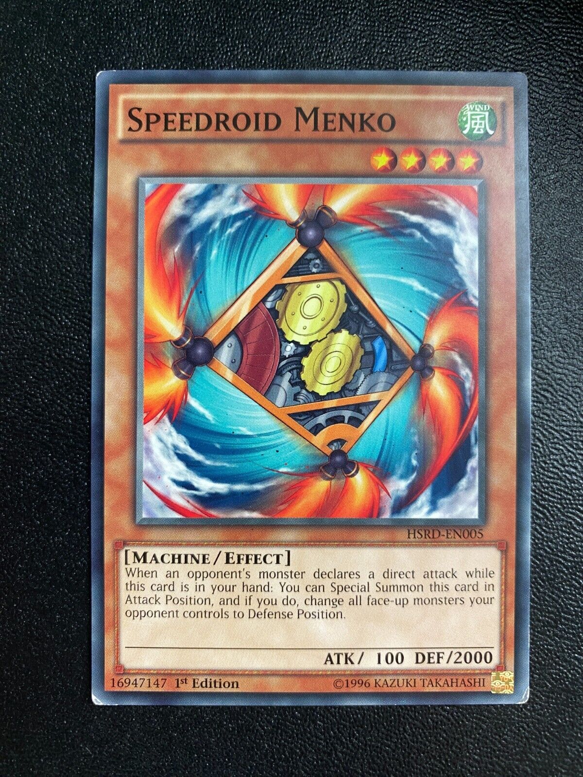 Yugioh Speedroid Menko HSRD-EN005 Common 1st Edition MP