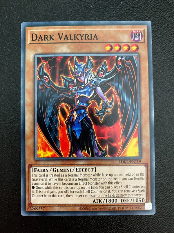 Yugioh Dark Valkyria LDK2-ENJ19 Common Unlimited Edition NM