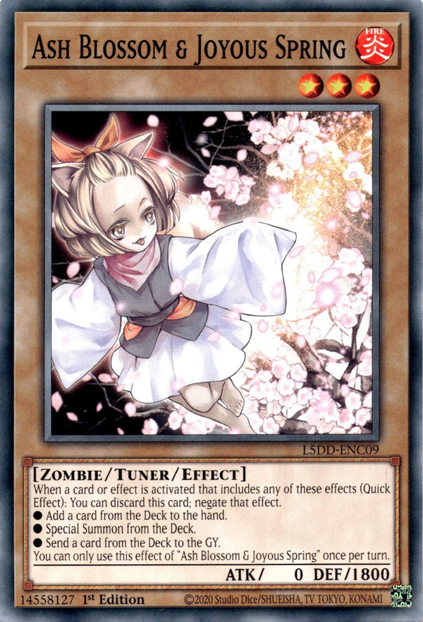 Yugioh Ash Blossom & Joyous Spring L5DD-ENC09 Common 1st Edition NM