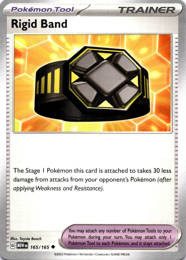 Pokemon Rigid Band 165/165 Pokemon 151 Non Holo NM