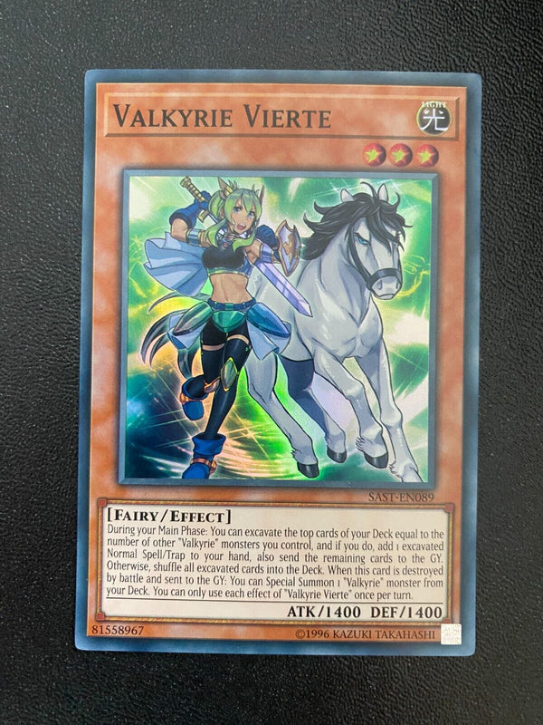 Yugioh Valkyrie Vierte SAST-EN089 Super Rare 1st Edition LP/VLP