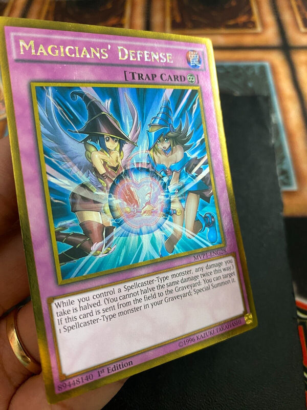 Yugioh Magicians' Defense MVP1-ENG28 Gold Rare 1st Edition MP/LP