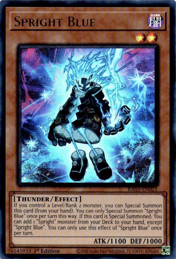 Yugioh Spright Blue RA05-EN021 NA Print Ultra Rare 1st Edition NM