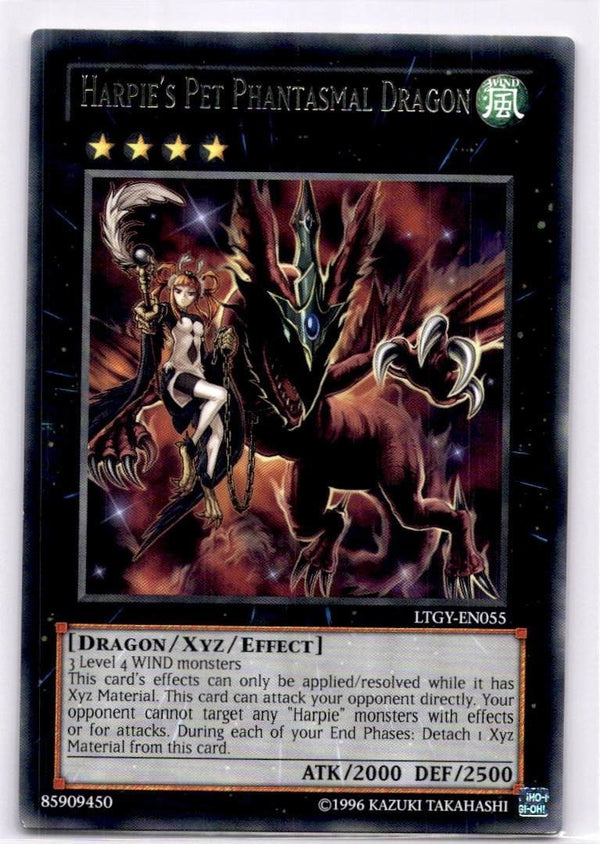 Yugioh Harpie's Pet Phantasmal Dragon LTGY-EN055 Rare Unlimited Edition VLP/NM