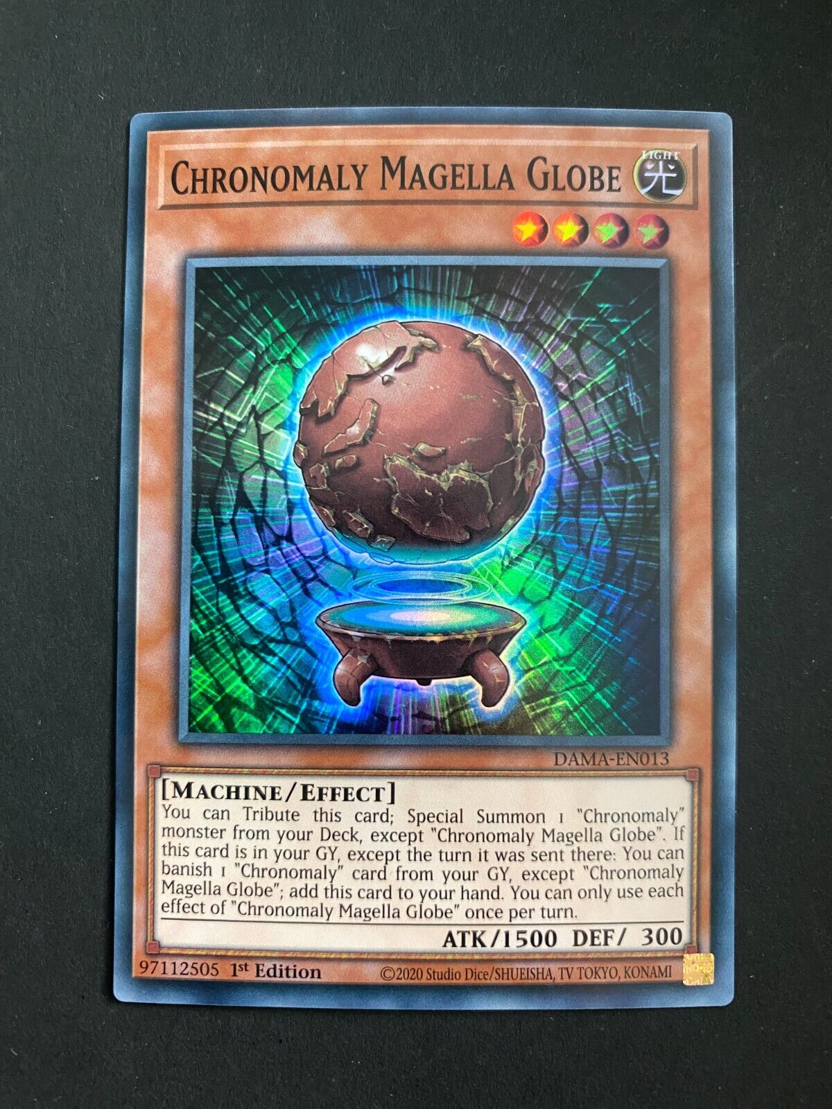 Yugioh Chronomaly Magella Globe DAMA-EN013 Super Rare 1st Edition VLP/NM