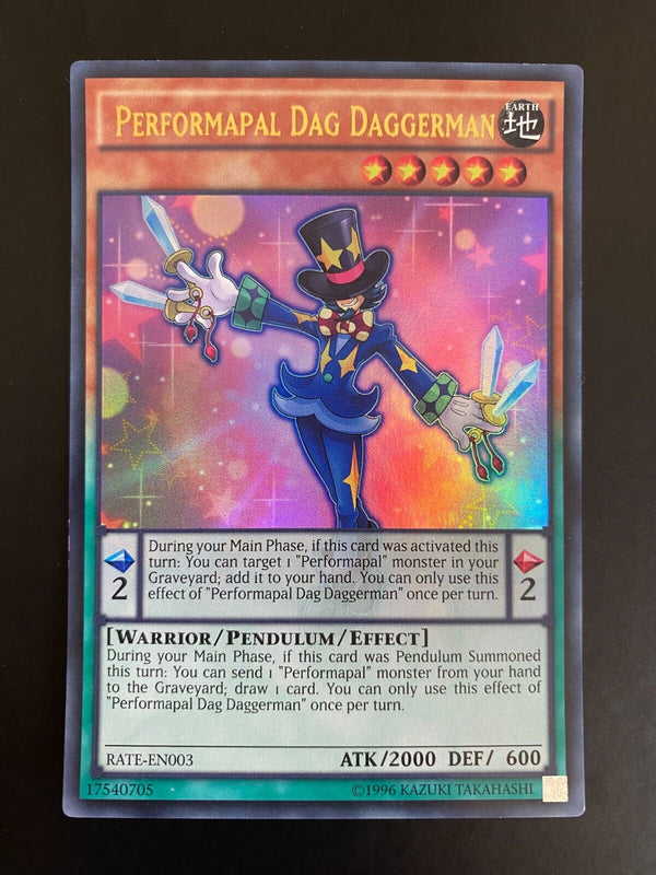 Yugioh Performapal Dag Daggerman RATE-EN003 Ultra Rare 1st Edition LP