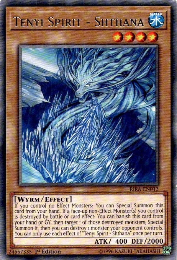 Yugioh Tenyi Spirit - Shthana RIRA-EN013 Rare 1st Edition NM