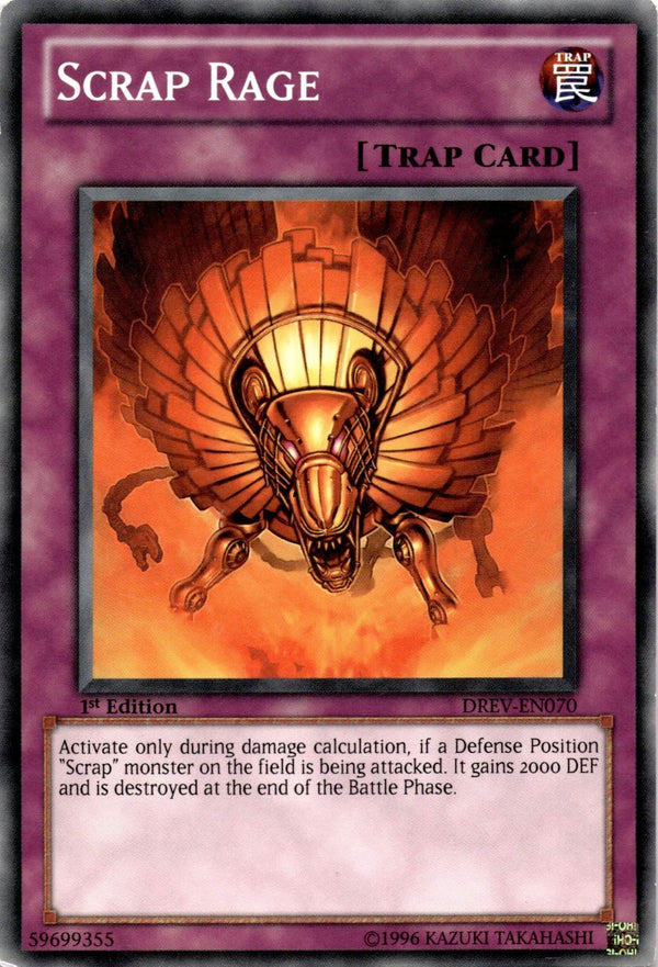 Yugioh Scrap Rage DREV-EN070 Common 1st Edition HP