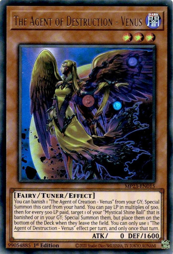 Yugioh The Agent of Destruction - Venus MP23-EN015 Ultra Rare 1st Edition NM