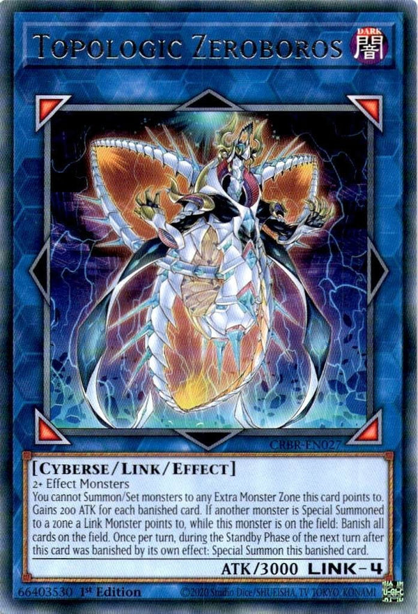 Yugioh Topologic Zeroboros CRBR-EN027 Rare 1st Edition NM