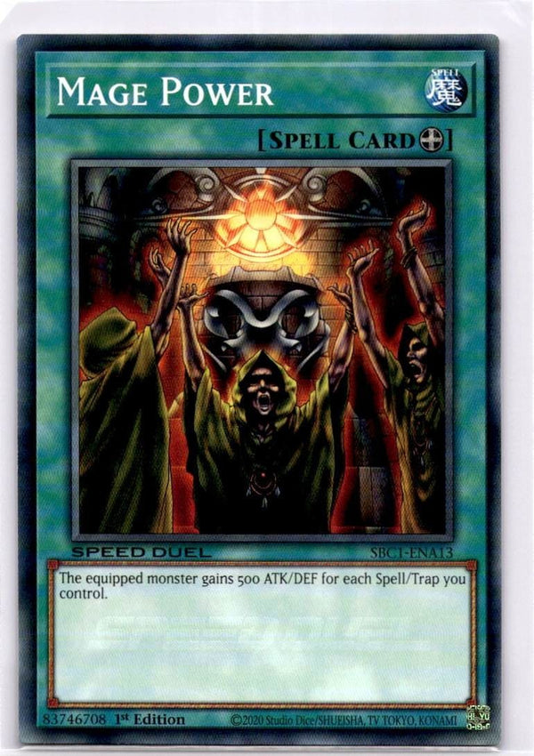 Yugioh Mage Power SBC1-ENA13 Common 1st Edition NM