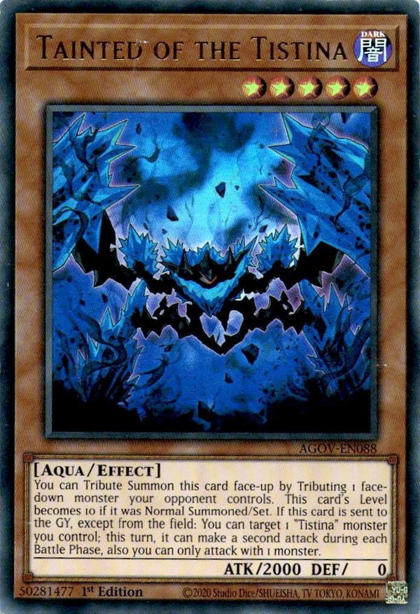 Yugioh Tainted of the Tistina AGOV-EN088 Ultra Rare 1st Edition LP