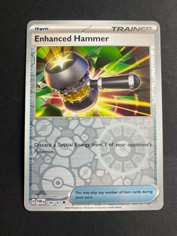 Pokemon Enhanced Hammer 148/167 Twilight Masquerade Reverse Holo NM