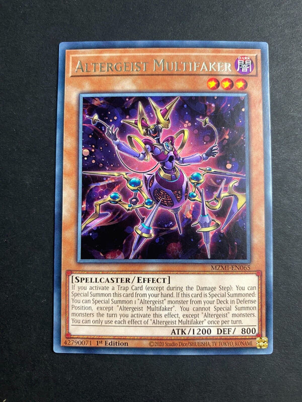Yugioh Altergeist Multifaker MZMI-EN065 Rare 1st Edition NM