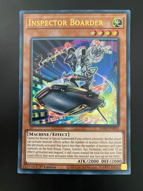 Yugioh Inspector Boarder RA01-EN010 Ultra Rare 1st Edition NM/MINT