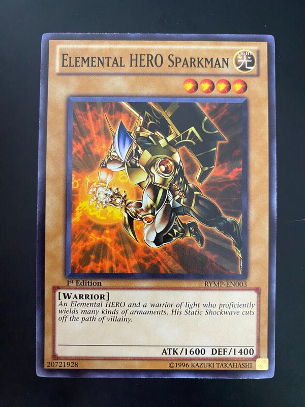 Yugioh Elemental Hero Sparkman RYMP-EN003 Common 1st Edition NM/MINT