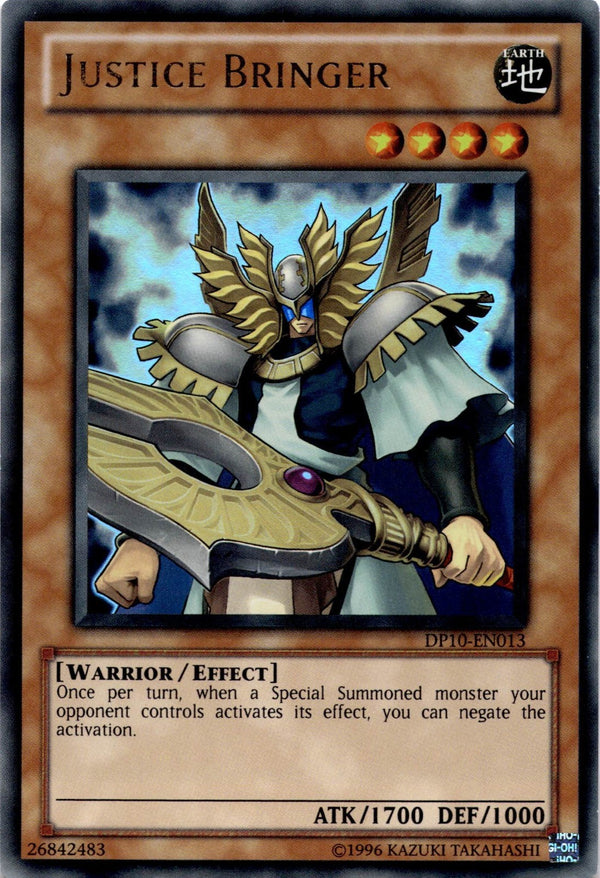 Yugioh Justice Bringer DP10-EN013 Ultra Rare Unlimited Edition LP