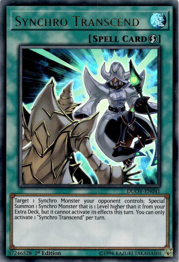 Yugioh Synchro Transcend DUOV-EN041 Ultra Rare 1st Edition NM