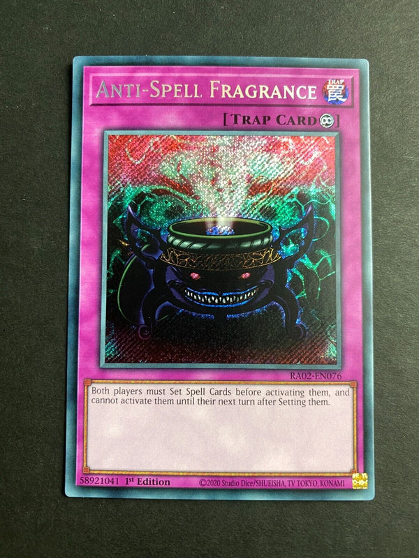 Yugioh Anti-Spell Fragrance RA02-EN076 Secret Rare 1st Edition NM