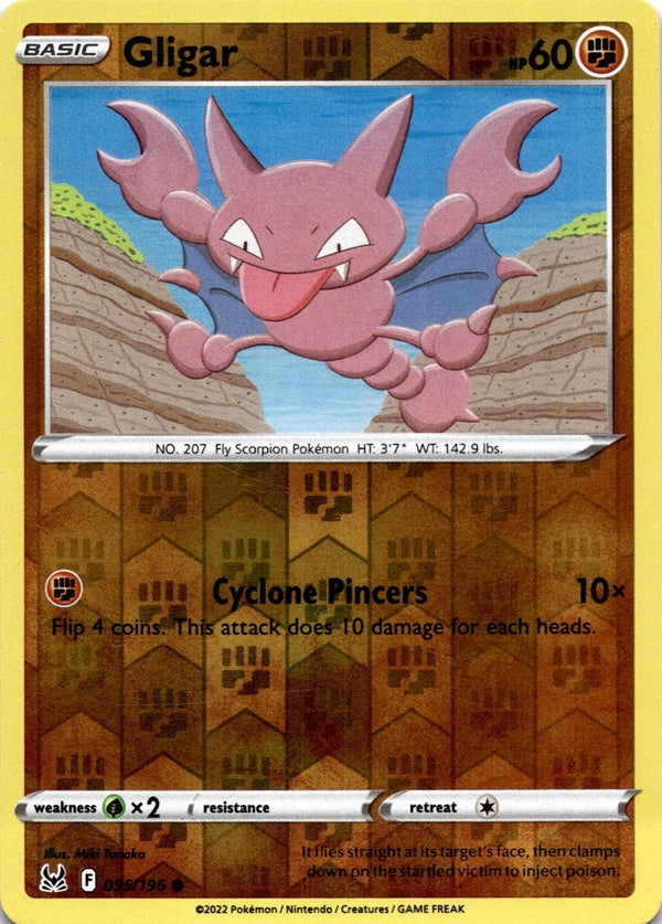Pokemon Gligar 095/196 Lost Origin Reverse Holo LP