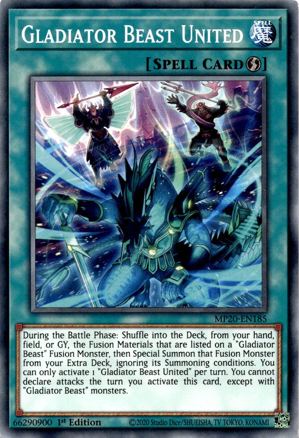 Yugioh Gladiator Beast United MP20-EN185 Common 1st Edition VLP/NM