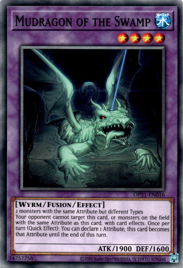 Yugioh Mudragon of the Swamp OP21-EN016 Common Unlimited Edition NM