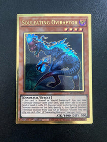 Yugioh Souleating Oviraptor MGED-EN015 Premium Gold Rare 1st Edition NM