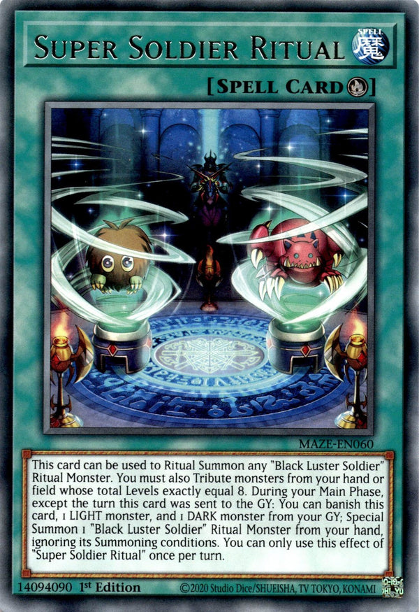 Yugioh Super Soldier Ritual MAZE-EN060 Rare 1st Edition NM