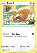 Pokemon Bidoof 059/078 Pokemon Go Non Holo NM