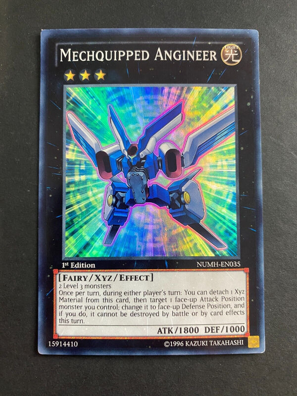 Yugioh Mechquipped Angineer NUMH-EN035 Super Rare 1st Edition LP