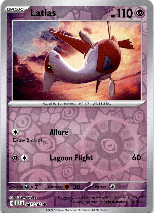 Pokemon Latias 067/162 Temporal Forces Reverse Holo NM