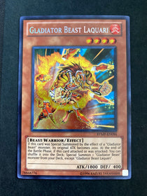 Yugioh Gladiator Beast Laquari RYMP-EN096 Secret Rare Unlimited Edition NM