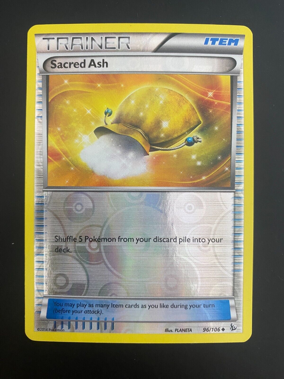 Pokemon Sacred Ash 96/106 Flashfire Reverse Holo LP