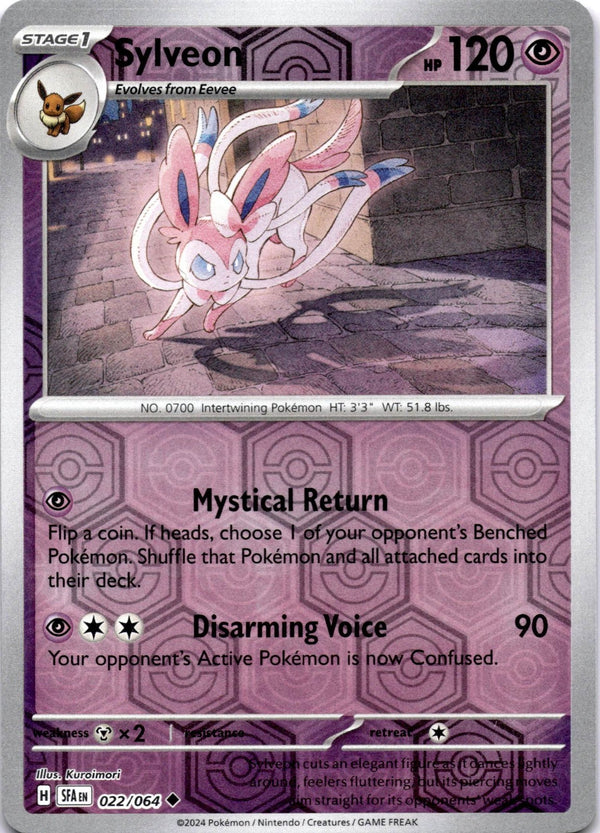 Pokemon Sylveon 022/064 Shrouded Fable Reverse Holo NM