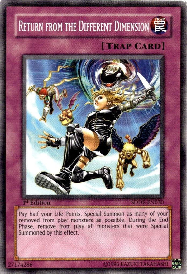 Yugioh Return from the Different Dimension SDDE-EN030 Common 1st Edition LP