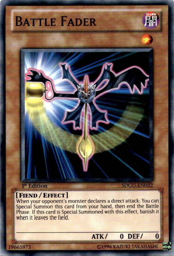Yugioh Battle Fader SDGU-EN022 Common 1st Edition LP/NM